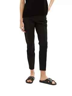 Spodnie damskie - TOM TAILOR Damskie spodnie materiałowe Mia Slim Fit Basic, 14482 – Deep Black, 42W / 30L - grafika 1