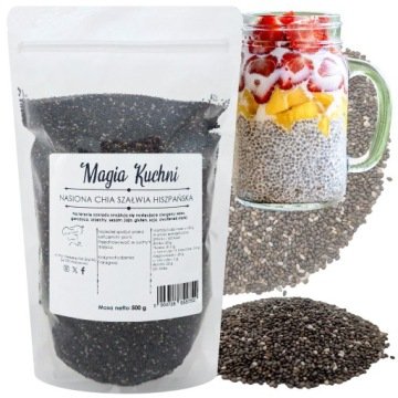 Nasiona Chia 500g Szałwia hiszpańska Świeża