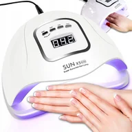 Lampy UV do paznokci - Lampa UV Do Paznokci Led Do Hybryd Żeli Hybrydy Mocna Lampka Sun X5 MAX LCD - miniaturka - grafika 1