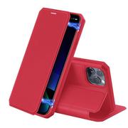 Etui i futerały do telefonów - Dux Ducis Skin X kabura etui pokrowiec z klapką iPhone 11 Pro czerwony - miniaturka - grafika 1