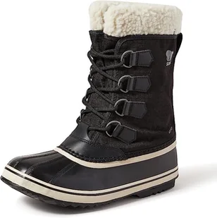 SOREL DAMSKIE ŚNIEGOWCE NA ZIMĘ CZARNE 40 JJA - Śniegowce damskie - miniaturka - grafika 1