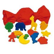Zabawki interaktywne dla dzieci - Goki Kształty drewniane w woreczku 59009 - miniaturka - grafika 1
