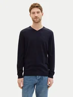 Swetry męskie - Tom Tailor Sweter 1038427 Granatowy Regular Fit - miniaturka - grafika 1