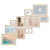Ramki na zdjęcia - Zestaw Ramek -Prawy- Galeria Ramek Na 10 Zdjęć - miniaturka - grafika 1