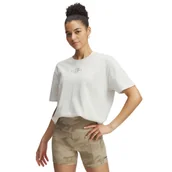 Koszulki i topy damskie - Damski t-shirt z nadrukiem Under Armour Project Rock Campus T - biały - miniaturka - grafika 1