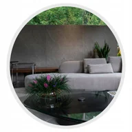 Lustra - LUSTRO BIAŁE OKRĄGŁE W RAMIE 40 CM DO ŁAZIENKI SALONU PRZEDPOKOJU - miniaturka - grafika 1