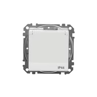 Gniazdka elektryczne - Gniazdo pojedyncze z uziemieniem Schneider Sedna Design SDD211013 z przesłonami IP44 białe Design  Elements - miniaturka - grafika 1