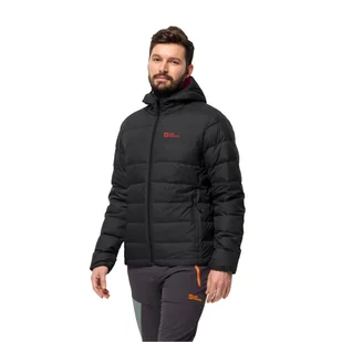 Męska kurtka puchowa Jack Wolfskin ATHER DOWN HOODY M phantom - S - Kurtki męskie - miniaturka - grafika 1