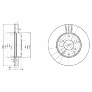 Tarcza hamulcowa DELPHI BG3531 - Tarcze hamulcowe - miniaturka - grafika 1