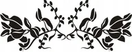 Naklejki na ścianę - Naklejka na ścianę meble lustro dekor Ornament 94, 60x25 cm - miniaturka - grafika 1