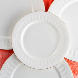 Serwis obiadowy na 12 osób porcelanowy z wazą MESYNA GOLD - Serwisy obiadowe - miniaturka - grafika 1