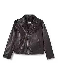 Schott NYC Męska kurtka skórzana, Ciemny brąz, 4XL - Kurtki męskie - miniaturka - grafika 1