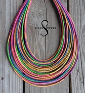 Naszyjniki - Masajka 100% BAWEŁNA - miniaturka - grafika 1