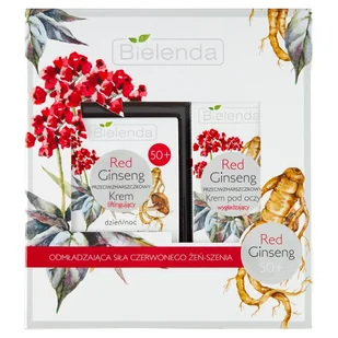 Bielenda Red Ginseng 50+ XMASS (Krem do twarzy 50ml + Krem pod oczy 15ml) - Zestawy kosmetyków damskich - miniaturka - grafika 1