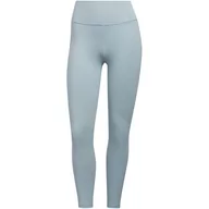 Legginsy - Legginsy damskie adidas YOGA STUDIO 7/8 szare HC6639 - miniaturka - grafika 1