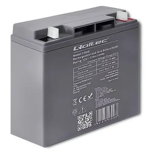 QOLTEC Qoltec Akumulator AGM | 12V | 17Ah | max.255A - Baterie do zasilaczy awaryjnych UPS - miniaturka - grafika 1