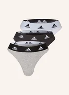 Majtki damskie - Adidas Stringi, 3 Szt. schwarz - miniaturka - grafika 1