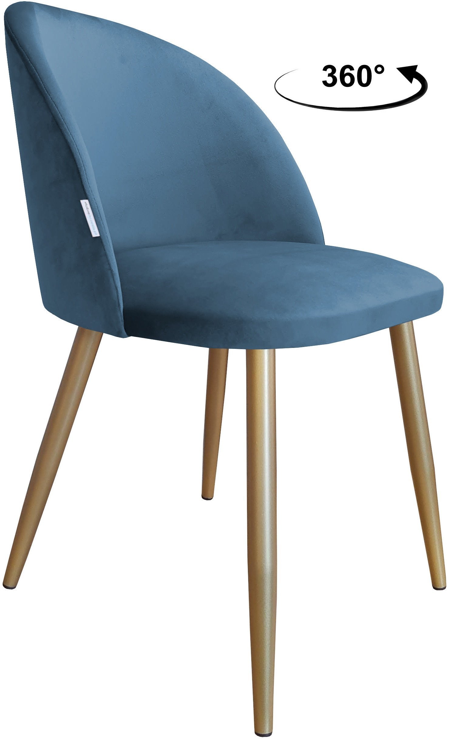 Krzesło obrotowe Colin podstawa złota MG33