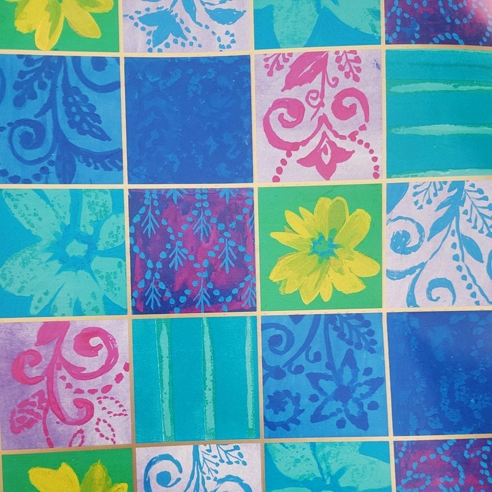 Fastima Papier kwiaty błyszczący do prezentów 57cmx25m 25m37