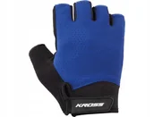 Rękawiczki rowerowe - Rękawiczki rowerowe KROSS ACTIVE S DARK BLUE Ciemnoniebieskie - miniaturka - grafika 1