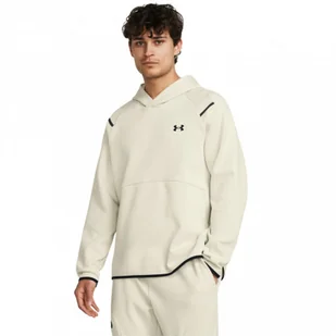 Męska bluza treningowa nierozpinana z kapturem Under Armour UA Unstoppable Flc HD - beżowa - UNDER ARMOUR - Bluzy sportowe męskie - miniaturka - grafika 1