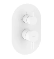 Baterie wannowe i prysznicowe - Ravak Espirit - Bateria podtynkowa, na 2 urządzenia, kolor biały matowy X070251 - miniaturka - grafika 1