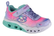 Buty dla dziewczynek - Skechers Flutter Heart Lights 302315L-LVMT dziewczęce sneakersy wielokolorowe, rozmiar 30 - miniaturka - grafika 1
