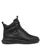 Botki męskie - Geox Kozaki U Pg1X B Abx U46E0C 0FF11 C9999 Czarny - miniaturka - grafika 1