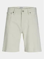 Spodenki męskie - Jack&Jones Szorty jeansowe Tony 12249043 Écru Loose Fit - miniaturka - grafika 1
