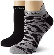 Sneakersy damskie - Calvin Klein Damskie sneakersy Leopard (2 sztuki), czarny, rozmiar uniwersalny - miniaturka - grafika 1