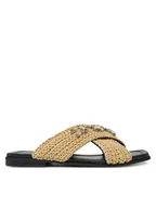 Klapki i japonki damskie - Inuikii Klapki Woven Strap Stones 70104-367 705 Beżowy - miniaturka - grafika 1