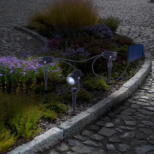Näve Reflektor z grotem ziemnym LED SPOTI, czarny, zestaw 3 szt., IP44 - Lampy ogrodowe - miniaturka - grafika 1