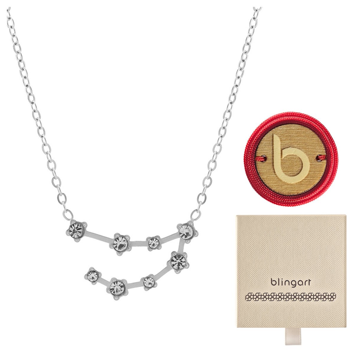 Naszyjnik łańcuszek celebrytka KONSTELACJA KOZIORO