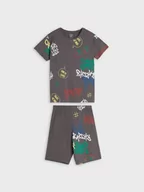 Piżamy chłopięce - Sinsay - Piżama - szary - miniaturka - grafika 1
