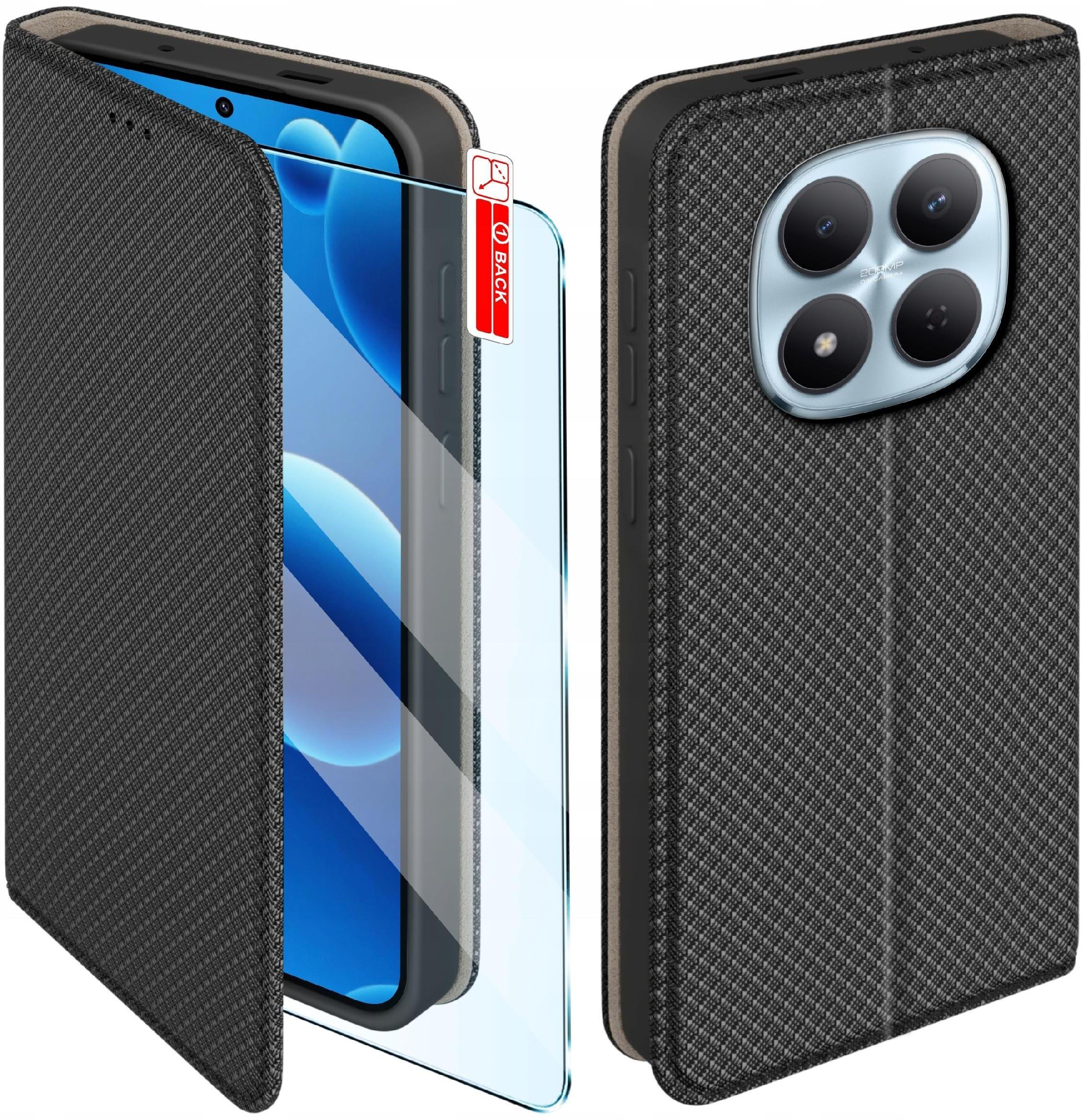 krainaGSM Etui z klapką do Xiaomi Redmi Note 15 Pro+ Plus 5G Zamykane Futerał + Szkło