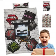 Pościel dla dzieci - Komplet Pościeli Minecraft 2024 Pościel 135x200 Solidna Dla Dziecka - miniaturka - grafika 1