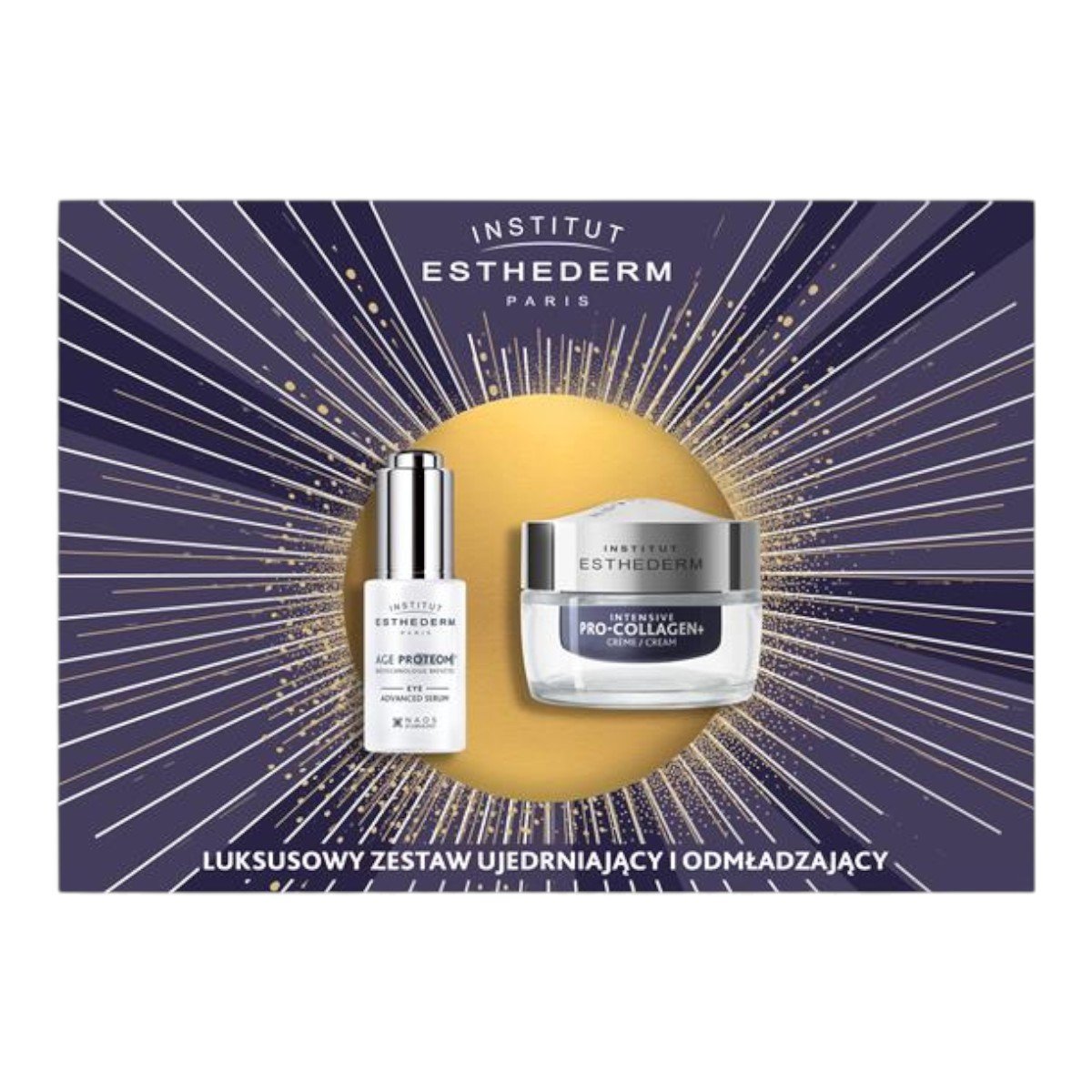 Institut Esthederm Zestaw: Intensive Pro-Collagen+ Krem 50ml + Age Proteom Serum pod oczy 15ml