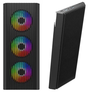 Przedni panel do obudowy FORNAX K600 Gembird Front panel czarny - Akcesoria do komputerów stacjonarnych - miniaturka - grafika 1