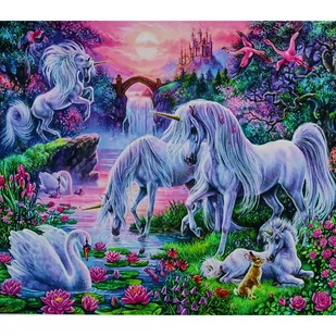 Norimpex Malowanie po numerach. Jednorożec 40 x 50 cm - Malowanie po numerach - miniaturka - grafika 1