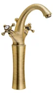 Baterie umywalkowe - Sapho Reitano Rubinetteria Antea - Bateria umywalkowa z odpływem, wysokość 30 cm, brąz 3276L - miniaturka - grafika 1