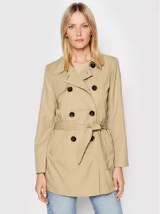 Only Trencz Valerie 15191821 Beżowy Regular Fit - Kurtki damskie - miniaturka - grafika 1