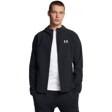 Męska kurtka wiatrówka Under Armour Stretch Woven Windbreaker czarna M