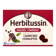 Przeziębienie i grypa - US Pharmacia Herbitussin Gardlo i Kaszel 12 szt. - miniaturka - grafika 1