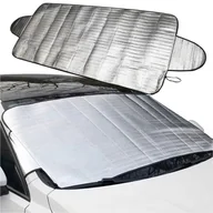 Akcesoria motoryzacyjne - Mata osłona przeciwsłoneczna antyszronowa na szybę samochodu DUŻA 200x80 cm - miniaturka - grafika 1