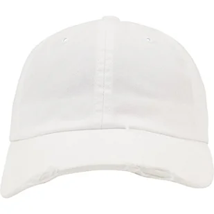 Flexfit Unisex Caps Low Profile Destroyed czapka z daszkiem biały biały jeden rozmiar 6245DC - Czapki damskie - miniaturka - grafika 1