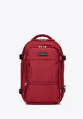 Plecaki - Plecak wielofunkcyjny do samolotu z poszerzeniem czerwony - miniaturka - grafika 1