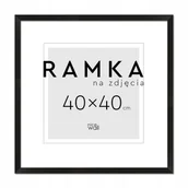 Ramki na zdjęcia - Ramka na zdjęcia 40x40 cm Czarna - miniaturka - grafika 1