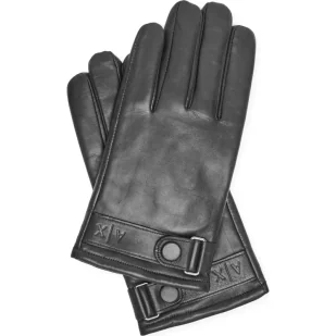 Armani Exchange Skórzane rękawiczki - Rękawiczki - miniaturka - grafika 1