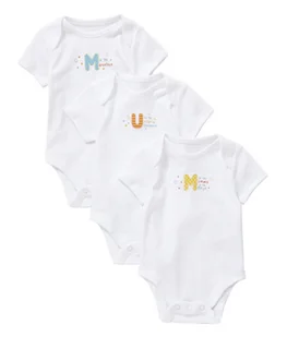 3x Bawełniane body krótki rękaw 12-18 m 86 cm - Body dla niemowląt - miniaturka - grafika 1
