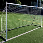 Piłka nożna - Bramka do piłki nożnej QuickPlay Kickster Elite 360 x 180 cm biała/czarna WYSYŁKA W 24H 30 DNI NA ZWROT - miniaturka - grafika 1